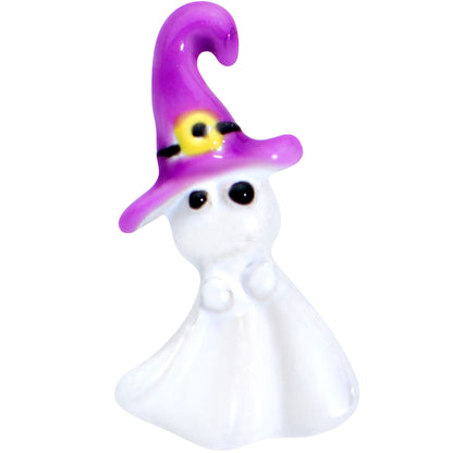 16G 5/16 Gold Tone Ghost Witch Halloween Labret Monroe Tragus