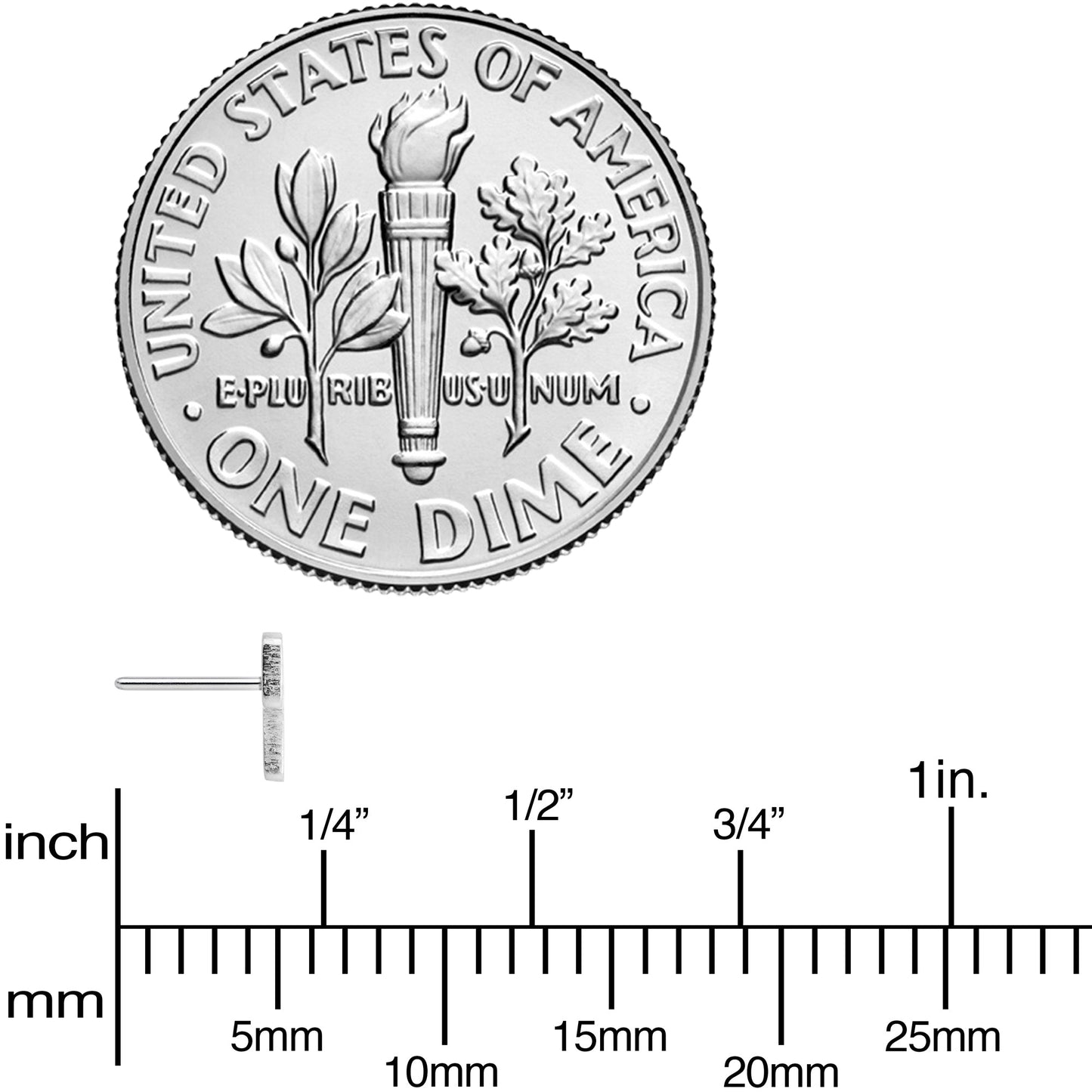 Implant Grade 23 Titanium Lightning Threadless Push In Top