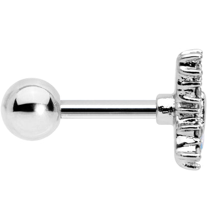 16G 1/4 Clear Gem Glam Butterfly Cartilage Tragus Earring