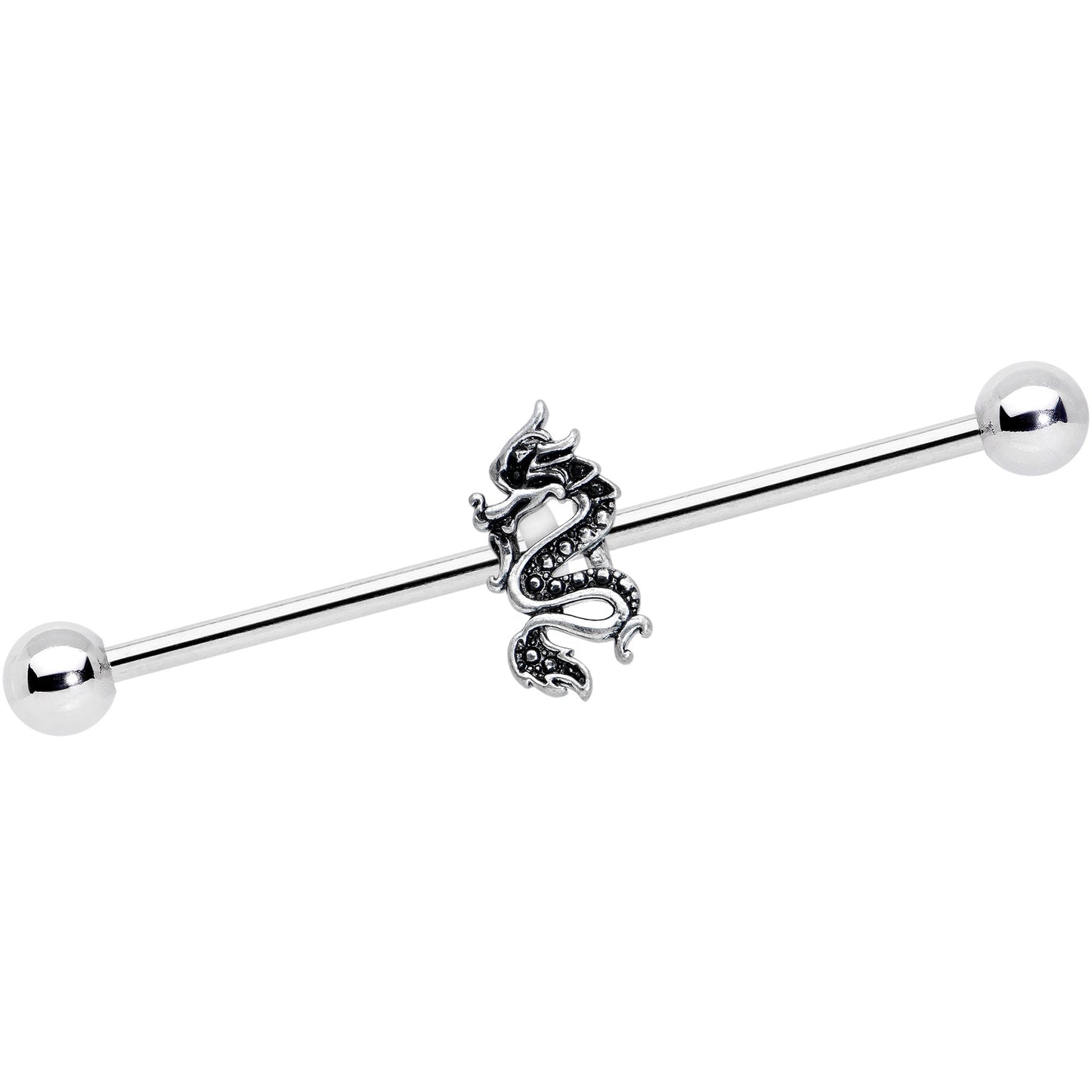14G Regal Medieval Dragon Industrial Barbell 38mm