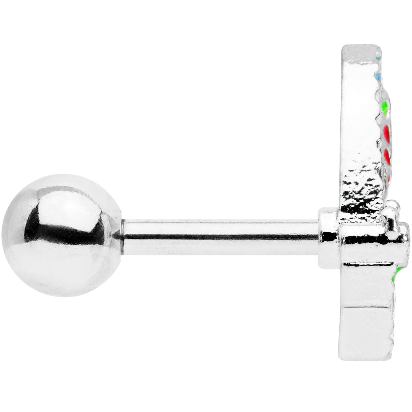 16G 1/4 Mosaic Butterfly Cartilage Tragus Earring