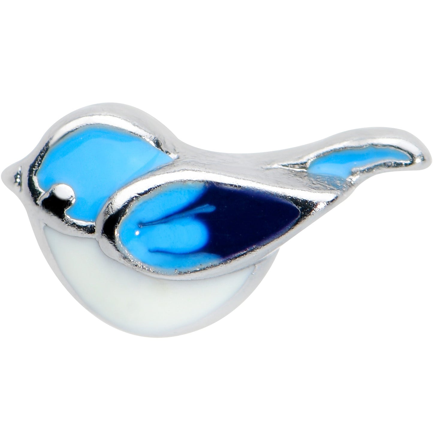 16G 1/4 Happy Little Blue Bird Cartilage Tragus Earring