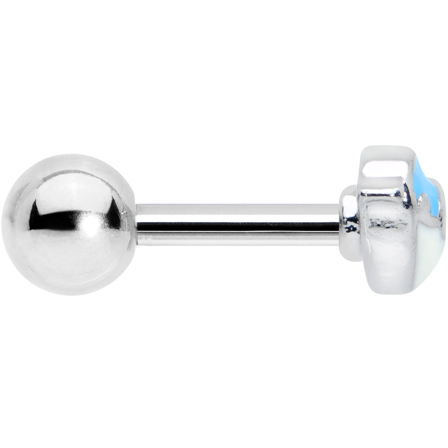 16G 1/4 Happy Little Blue Bird Cartilage Tragus Earring