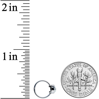 20G 5/16 Happy Little Blue Bird Nose Hoop