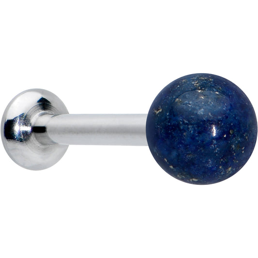 16G 5/16 Elegant Blue Agate Internally Threaded Labret Tragus