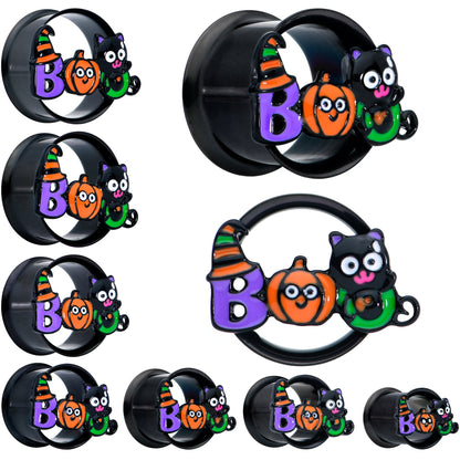 Black Boo Party Halloween Tunnel Plug Set