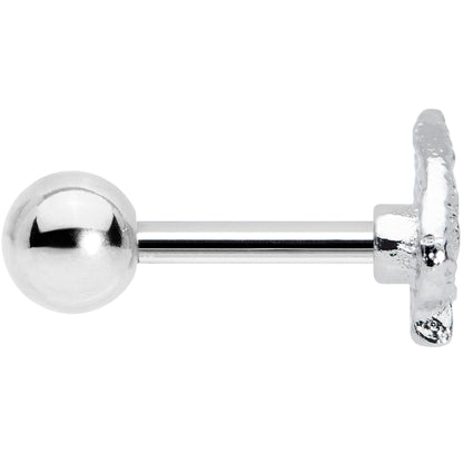 16G 1/4 Autumn Textured Leaf Cartilage Tragus Earring