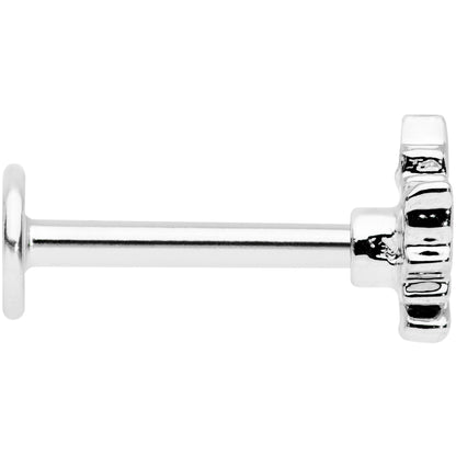 16G 5/16 Autumn White Maple Leaf Labret Monroe Tragus