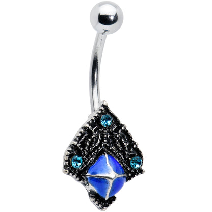 Blue Gem Rococo Blues Elegant Belly Ring