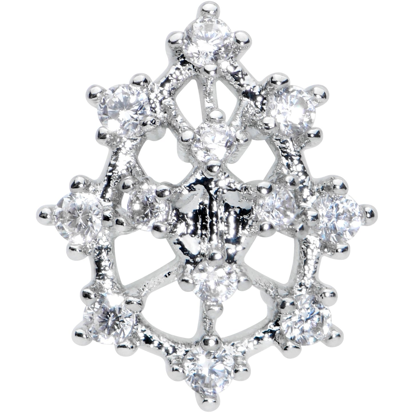 16G 5/16 Clear CZ Gem Constellation Labret Monroe Tragus