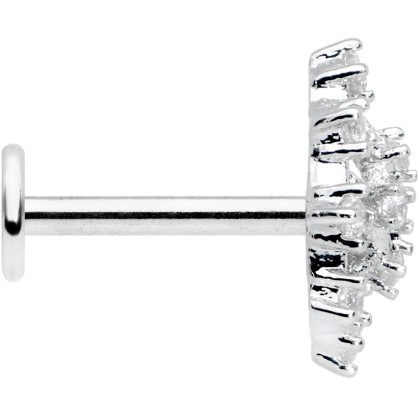 16G 5/16 Clear CZ Gem Constellation Labret Monroe Tragus