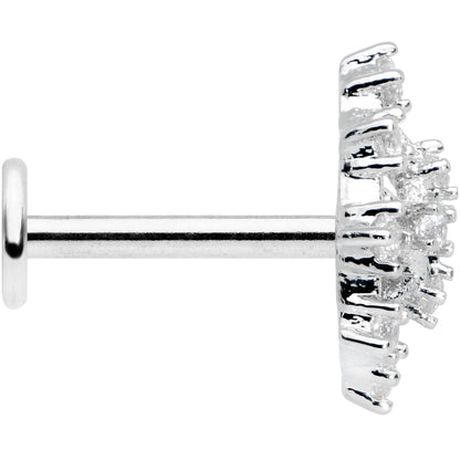 16G 5/16 Clear CZ Gem Constellation Labret Monroe Tragus