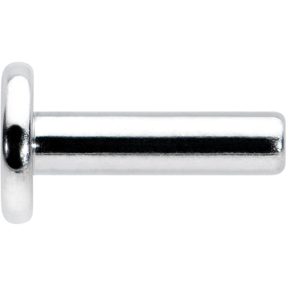 14G 1/4 G23 Titanium Threadless Post Only Labret Monroe Tragus