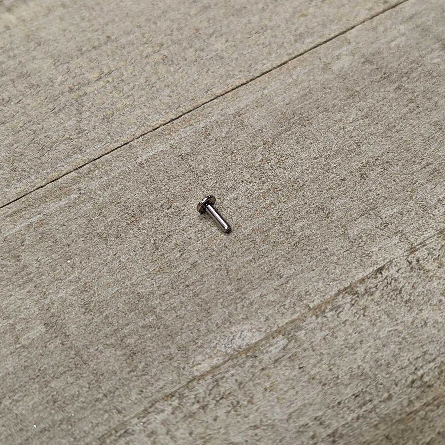 14G 1/4 G23 Titanium Threadless Post Only Labret Monroe Tragus