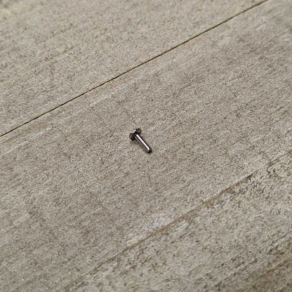 14G 1/4 G23 Titanium Threadless Post Only Labret Monroe Tragus