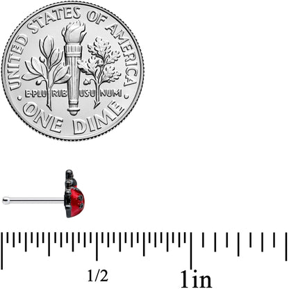 20G 1/4 Classic Ladybug Nose Bone
