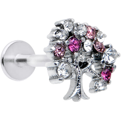 16G 5/16 Clear Pink Gem Luscious Fruit Tree Labret Monroe Tragus