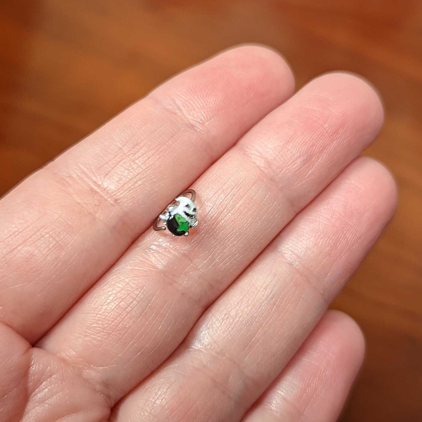 20G 5/16 Ghost Goo Cauldron Halloween Nose Hoop