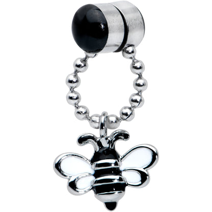 Bee Chain Dangle Non Pierced Magnetic Clip On Fake Septum Ring