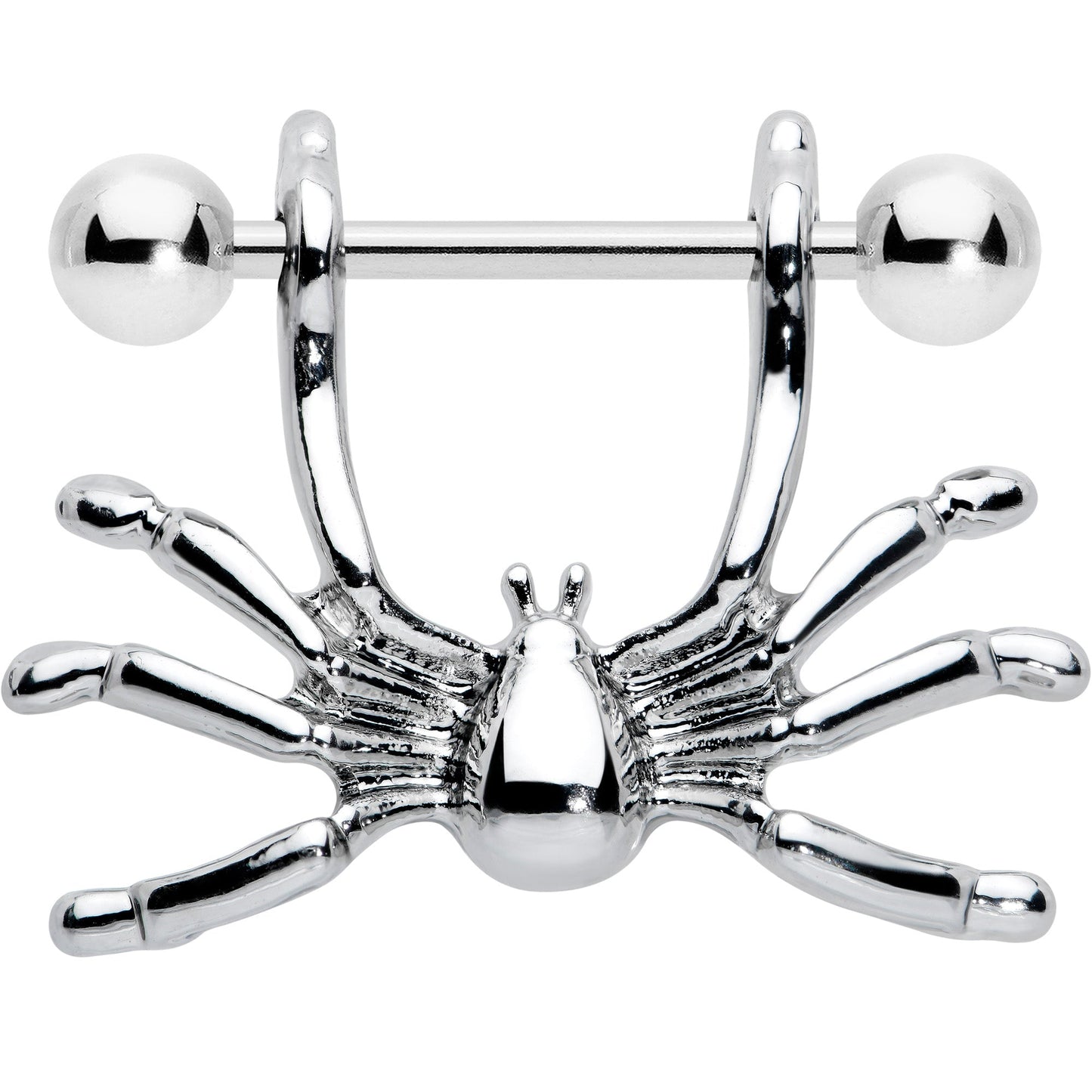 14G 7/16 Crawly Spider Halloween Nipple Shield Set