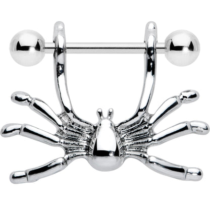 14G 7/16 Crawly Spider Halloween Nipple Shield Set