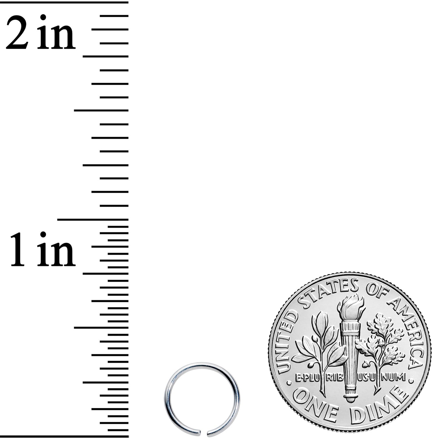 20G 7mm Grade 23 Titanium Bendable Hoop Ring