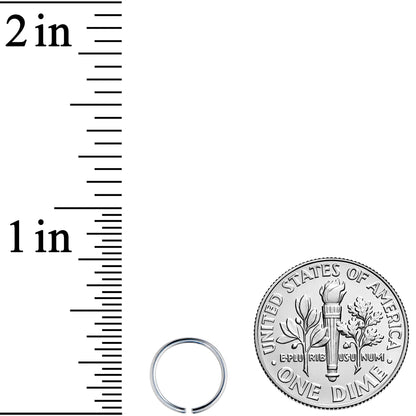 20G 5/16 Grade 23 Titanium Bendable Hoop Ring