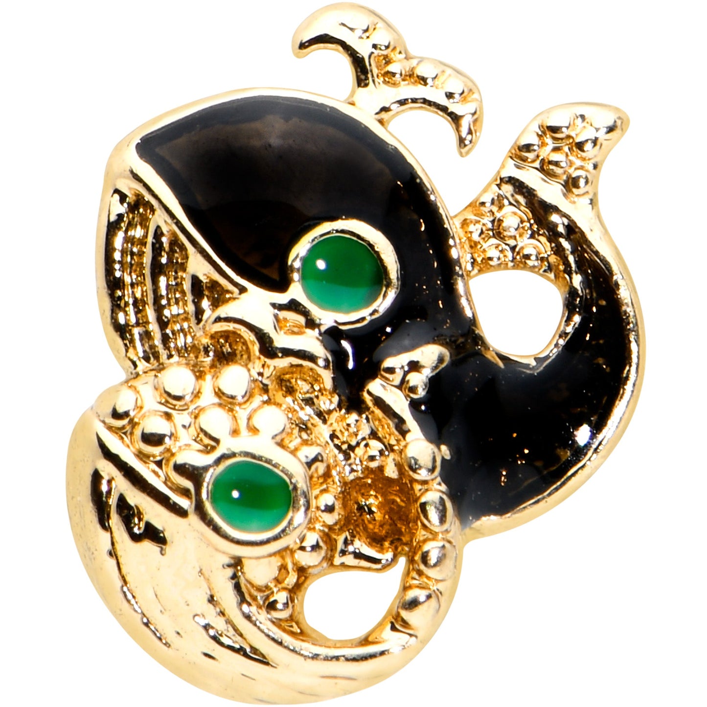 16G 5/16 Gold Tone Mom Baby Orca Whale Labret Monroe Tragus