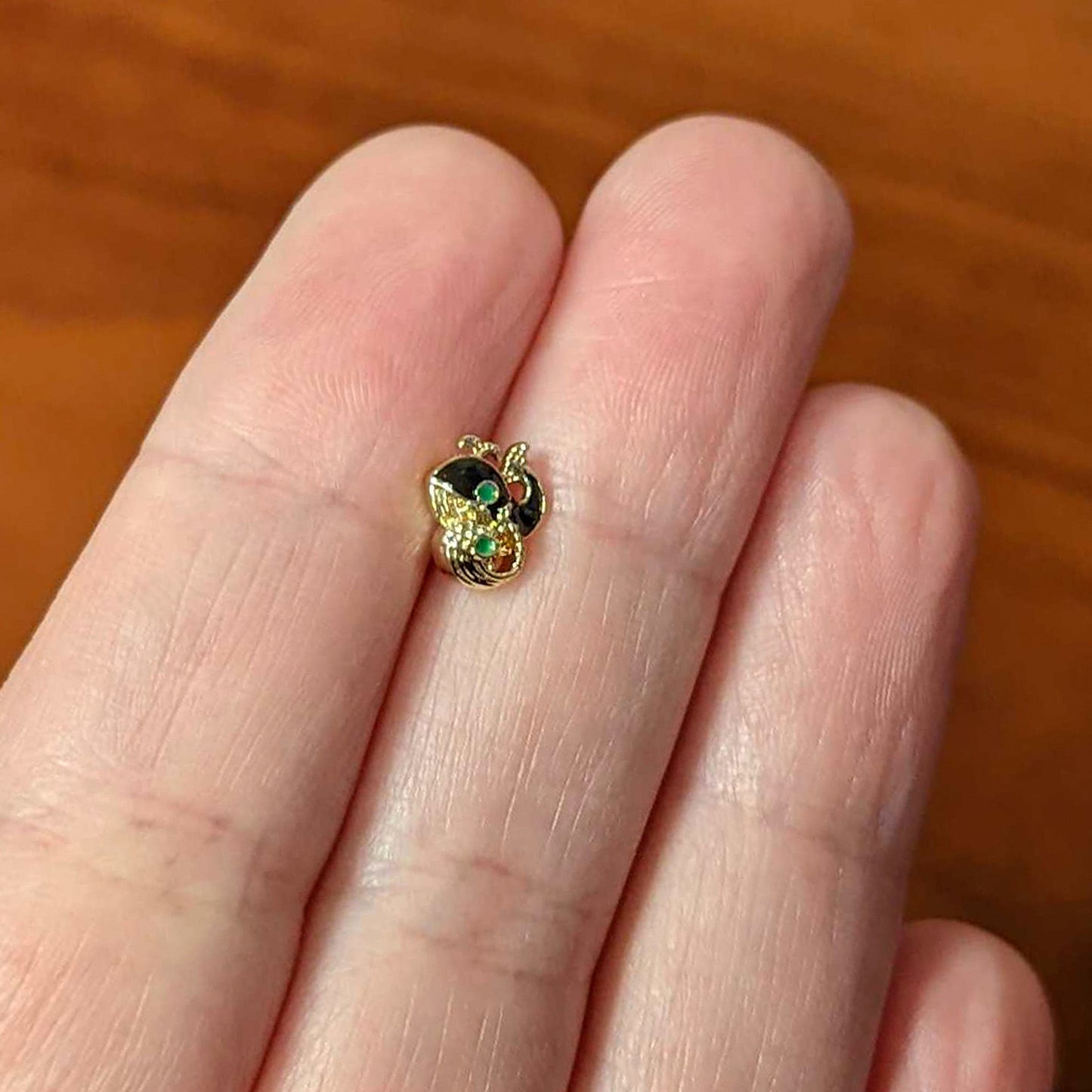 16G 5/16 Gold Tone Mom Baby Orca Whale Labret Monroe Tragus