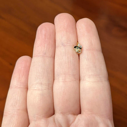 20G 5/16 Gold Tone Mom Baby Orca Whale Nose Hoop