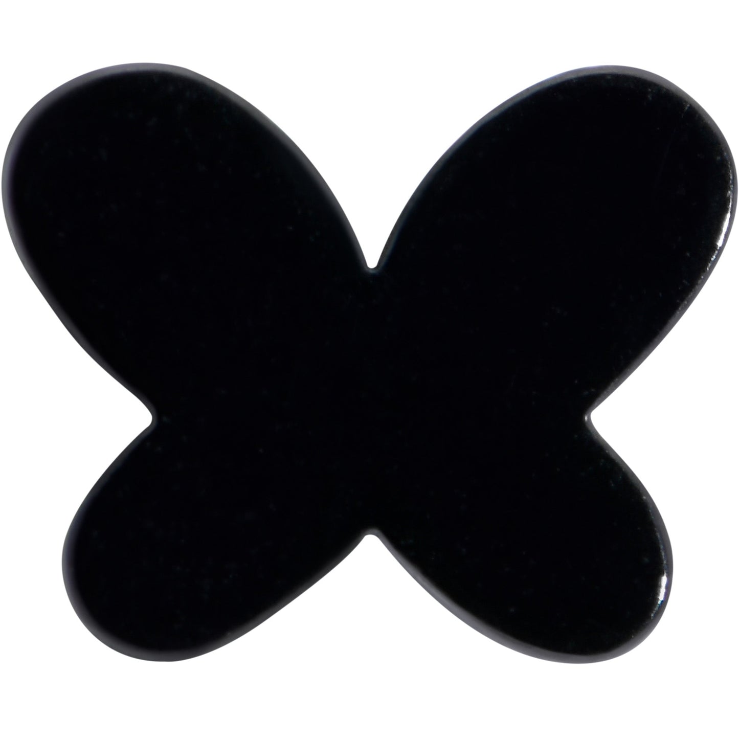 16G 5/16 Black Simple Butterfly Internally Threaded Labret Tragus