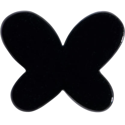 16G 5/16 Black Simple Butterfly Internally Threaded Labret Tragus