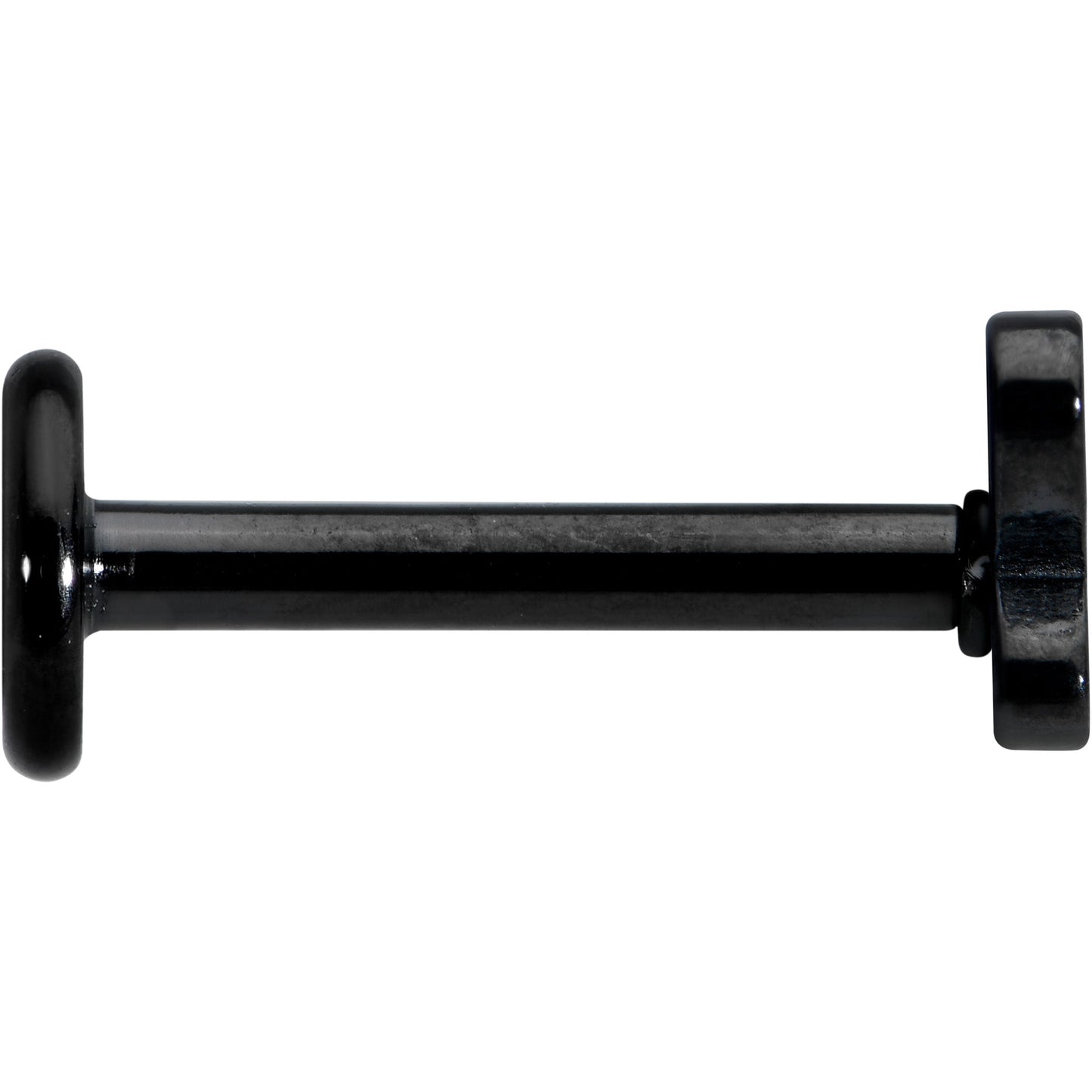 16G 5/16 Black Simple Butterfly Internally Threaded Labret Tragus