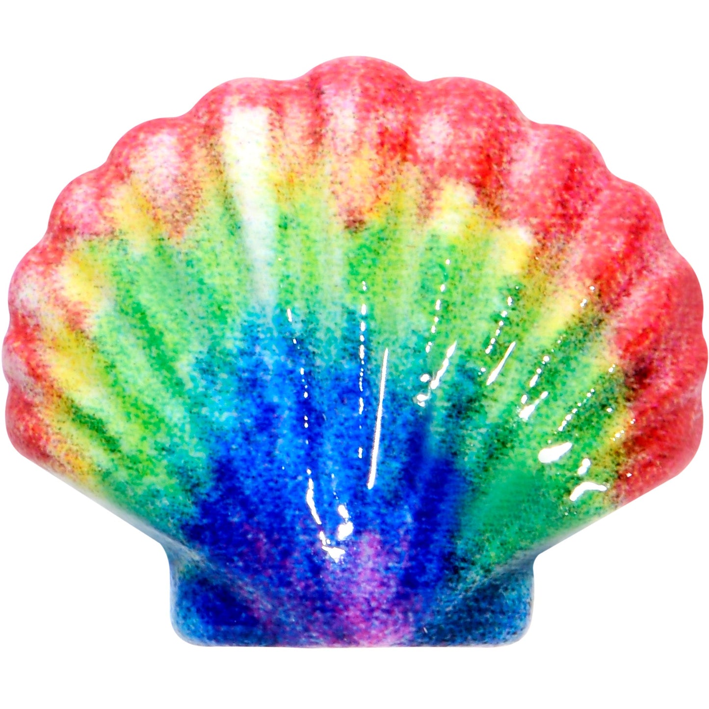 16G 5/16 Gold Tone Rainbow Scallop Shell Labret Monroe Tragus