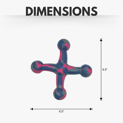 Natural Rubber Jack Dog Toy – Durable, Non-Toxic Chew Toy for Engaging Play and Enhanced Agility