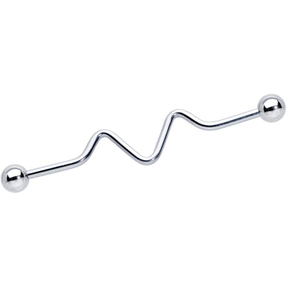 14G Loops Waves Industrial Project Bar 40mm Set of 5