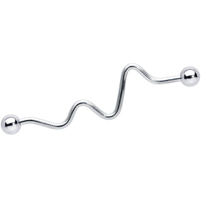 14G Loops Waves Industrial Project Bar 40mm Set of 5