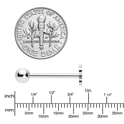 Simply Elegant Butterfly Barbell Tongue Ring