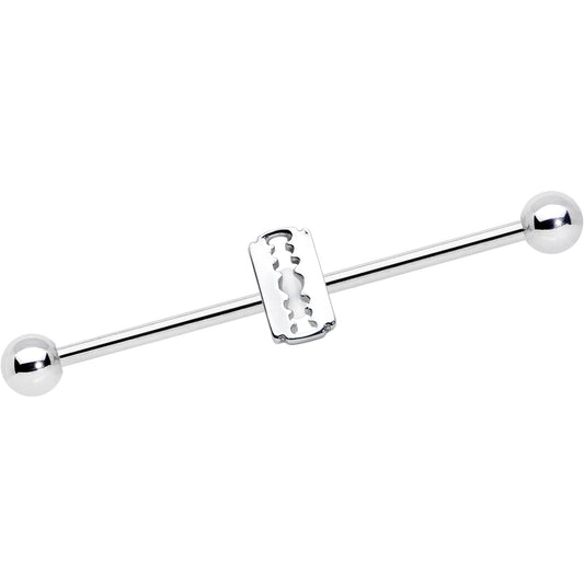 14G Razor Blade Industrial Barbell 38mm