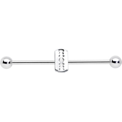 14G Razor Blade Industrial Barbell 38mm