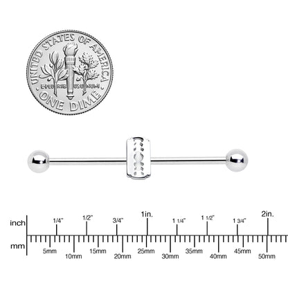14G Razor Blade Industrial Barbell 38mm