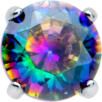 16G 5/16 Vitrail CZ ASTM F-136 Implant Grade Titanium Threadless Heart End Labret