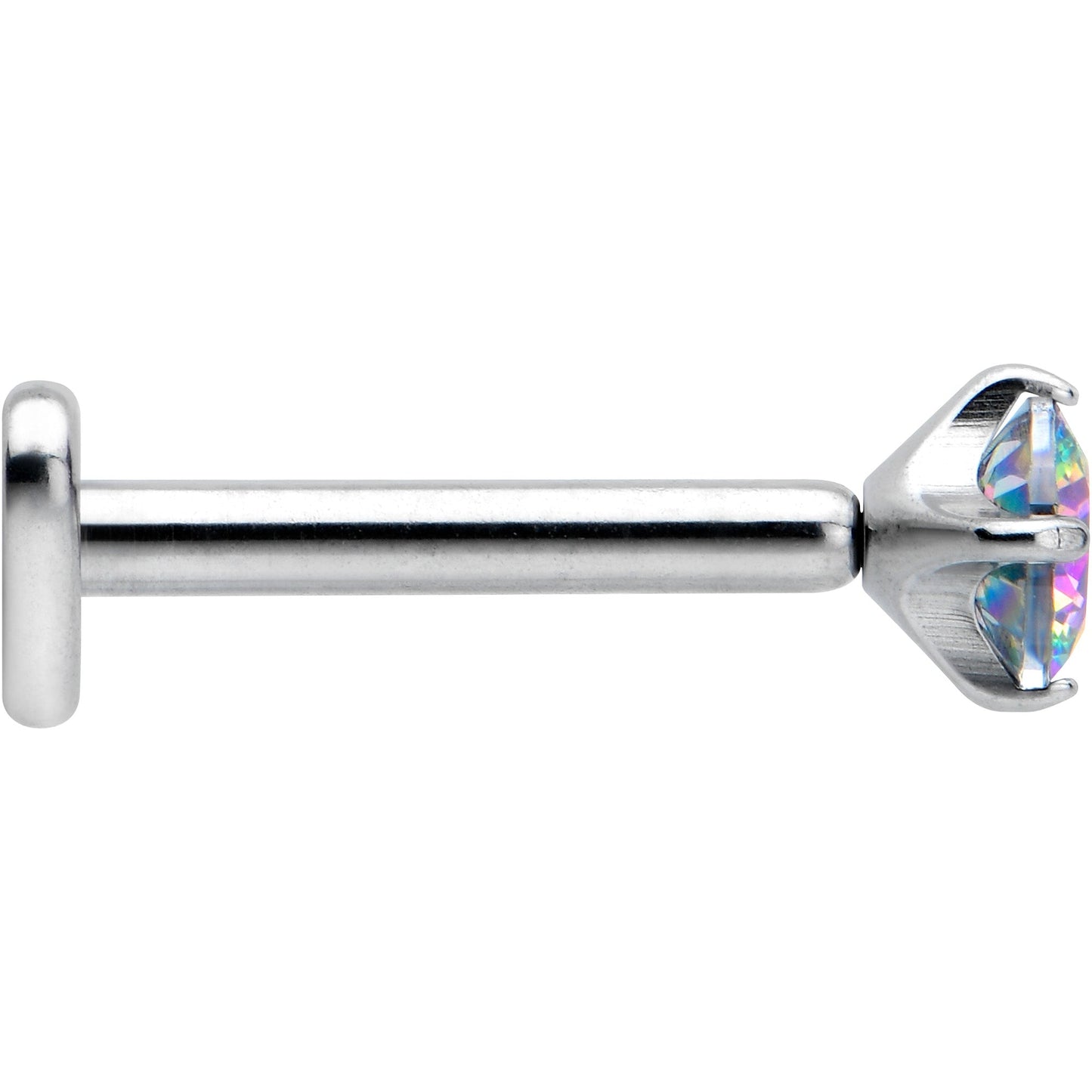 16G 5/16 Vitrail CZ ASTM F-136 Implant Grade Titanium Threadless Heart End Labret