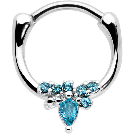 16G 5/16 Blue Gem Bee Glamour Cartilage Clicker
