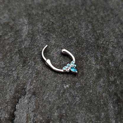 16G 5/16 Blue Gem Bee Glamour Cartilage Clicker
