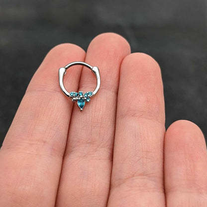 16G 5/16 Blue Gem Bee Glamour Cartilage Clicker