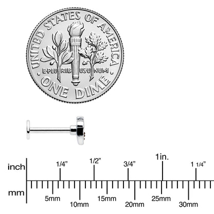 16G 5/16 Acorn Face Brown Autumn Labret Monroe Tragus