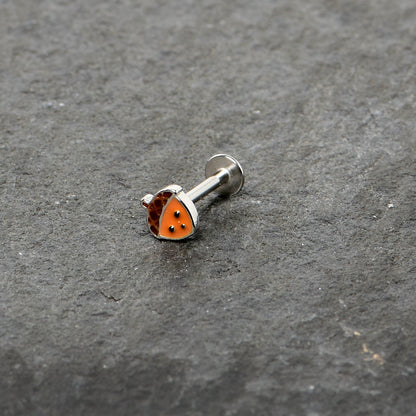 16G 5/16 Acorn Face Brown Autumn Labret Monroe Tragus