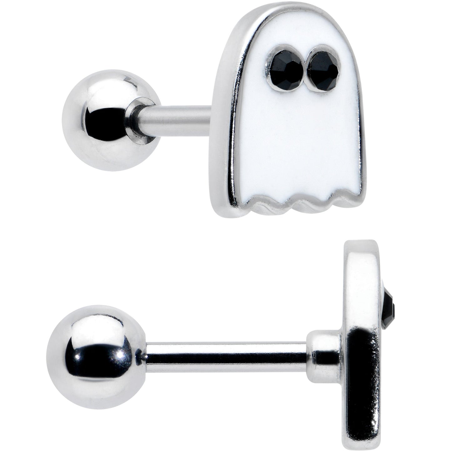 16G 1/4 Glow in Dark Skull Ghost Halloween Cartilage Set of 3