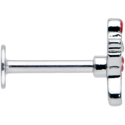 16G 5/16 Happy Christmas Stocking Red Green Labret Monroe Tragus